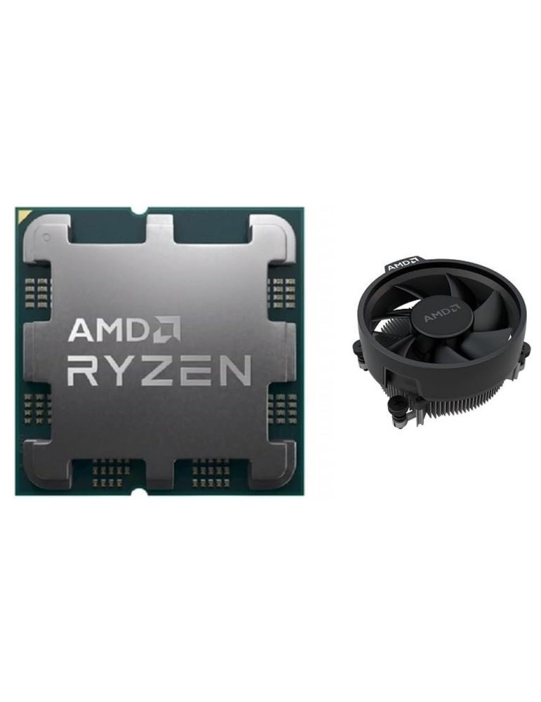 Процесор AMD Ryzen 5 9600 5.2GHz AM5 6C/12T 65W 38MB, with Wraith Stealth Cooler, с охладител и оригинална опаковка - 100-100000718MPK