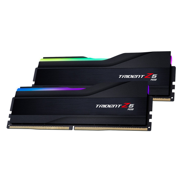 RAM памет G.SKILL 64GB(2x32GB) DDR5 PC5-48000 6400MHz CL32 Trident Z5 RGB Black - F5-6400J3239G32GX2-TZ5RK