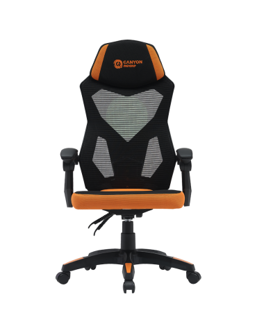 Геймърски стол Canyon Wave MCH02 Mesh Black Orange - CNE-MCH02