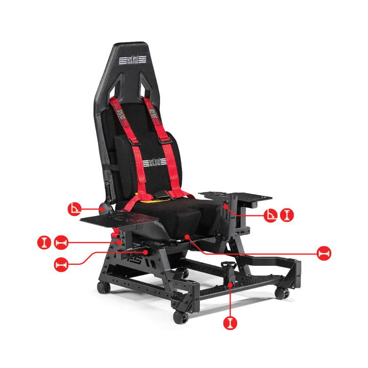 Седалка за Авио симулатор Next Level Racing Flight Seat Pro - NLR-S033