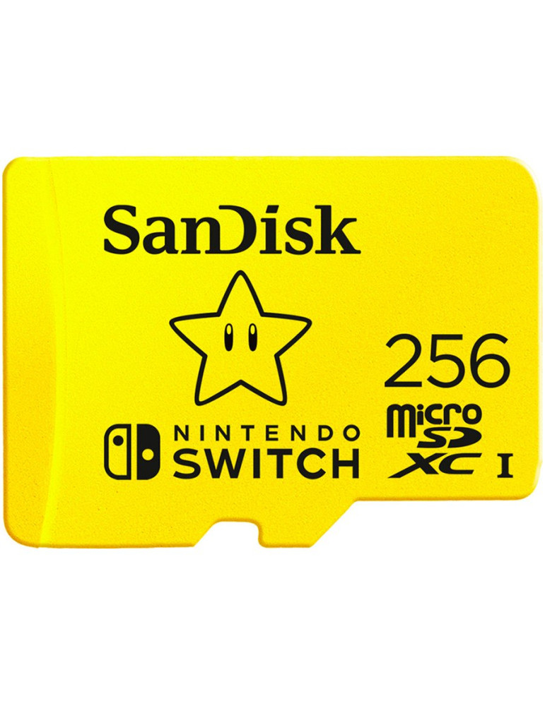 SD карта SanDisk microSDXC card for Nintendo Switch 256GB, 100MB/s Read, 90MB/s Write, V30, U3, C10, A1, UHS-1 - SDSQXAO-256G-GNCZN
