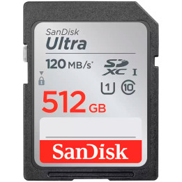 SD карта SanDisk Ultra 512GB SDXC Memory Card 150MB/s - SDSDUNC-512G-GN6IN
