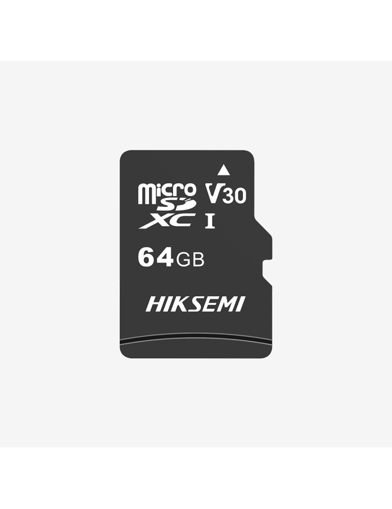 SD карта HIKSEMI microSDXC 64G, Class 10 and UHS-I TLC, Up to 92MB/s read speed, 30MB/s write speed, V30 with Adapter - HS-TF-C1(STD)/64G/NEO/AD/W