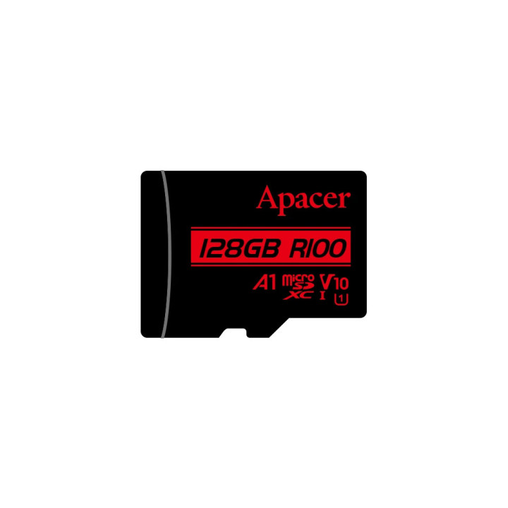 SD карта Apacer карта SD карта microSDXC 128GB UHS-I U1 V10 A1 Class10, Adapter - AP128GMCSX10UB-R