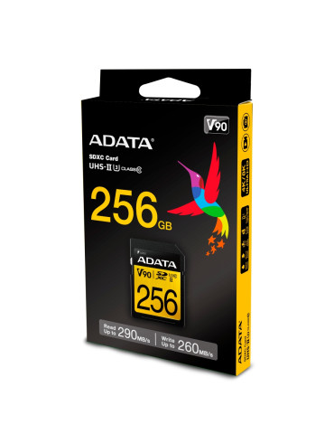 SD карта Adata 256GB SDXC UHS-II U3 CLASS 10 - ASDX256GUII3CL10-C