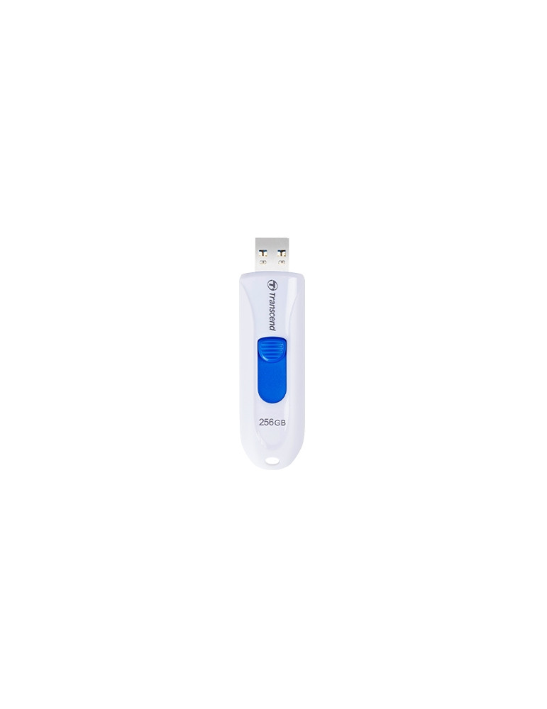 Флаш памет Transcend 256GB, USB3.1, Pen Drive, Capless, White - TS256GJF790W