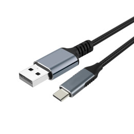 Кабел  VCom USB 3.1 type C / USB 2.0 AM Black - CU405M-1.8m