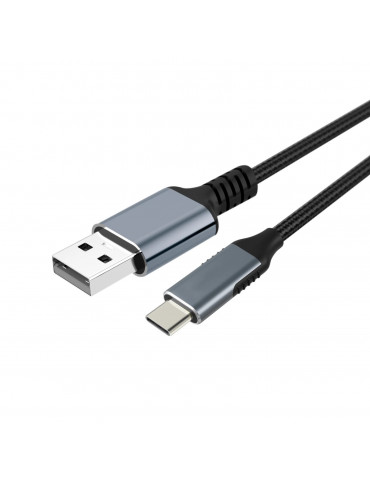 Кабел  VCom USB 3.1 type C / USB 2.0 AM Black - CU405M-1.8m