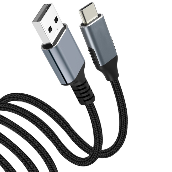 Кабел  VCom USB 3.1 type C / USB 2.0 AM Black - CU405M-1.8m
