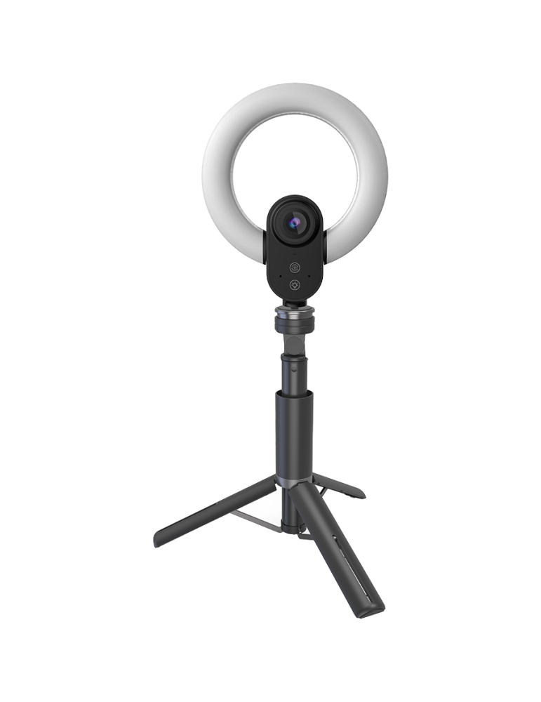 Streaming Web камера Lorgar Circulus 910,  web camera, 5MP 2592X1944 max resolution, up to 60fps, 1/2.8", Sony STARVIS CMOS image sensor, USB Type C, black white - LRG-SC910