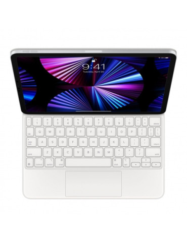 Клавиатурa Apple Magic Keyboard for iPad Pro 11-inch (3rd gen.) and iPad Air (5th gen.) - Bulgarian - White - MJQJ3BG/A