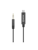 Адаптер BOYA 3.5mm TRS мъжки към USB-C мъжки, 20cm - BY-K2