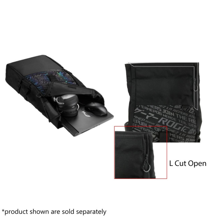 Раница Asus BP4701 ROG BACKPACK 17", Black - 90XB06S0-BBP020