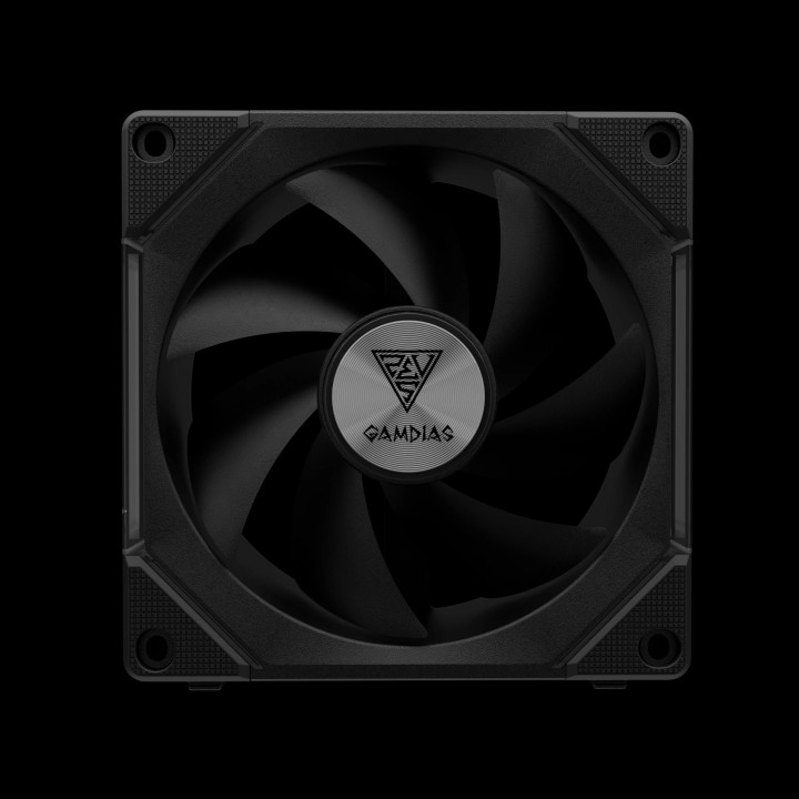Комплект вентилатори Gamdias 3-in-1 AEOLUS P2-1203, 3x120mm, Swappable Fan Blades (Reverse Fan Blades Included), Daisy-Chain, Infinity Mirror, A-RGB - AEOLUS-P2-1203