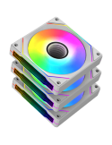 Комплект вентилатори Xigmatek Infinity G20A Arctic, 3бр G20A Fans, ARGB MB SYBC Control Box & Remote Controller - INFINITY_G20A_ARCTIC