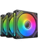 Комплект вентилатори Xigmatek Starz Pro, 3бр M20A Fans, ARGB MB SYBC Control Box & Remote Controller - STARZ_PRO
