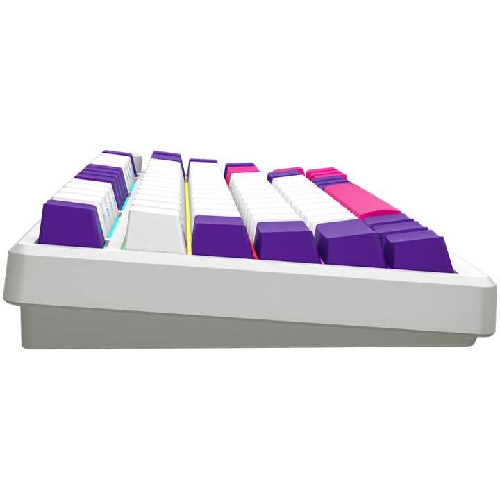 Геймърска клавиатура LORGAR KBP7075W, Wireless 75% Mechanical Gaming Keyboard Pro, White, EN layout - LRG-KBP7075W-WH-US