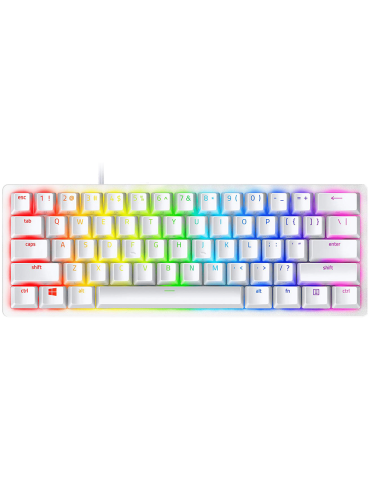 Геймърска клавиатура Razer Huntsman Mini White, Linear Optical Switch - RZ03-03390400-R3M1