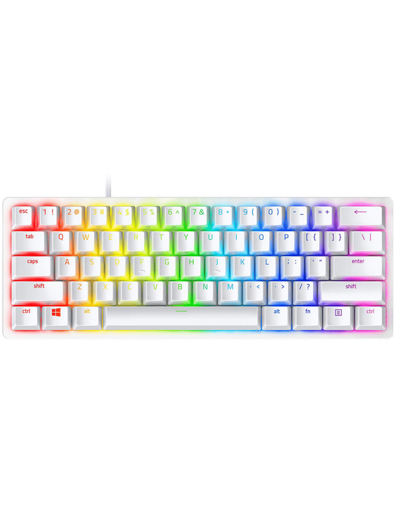 Геймърска клавиатура Razer Huntsman Mini White, Linear Optical Switch - RZ03-03390400-R3M1
