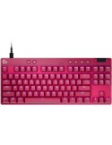 Геймърска механична клавиатура Logitech G Pro X RAPID TKL Magenta, Tactile Switch - 920-013253