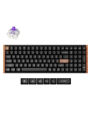 Безжична механична геймърска клавиатура Keychron K4 HE Special Edition, Full Size - K4H-F1