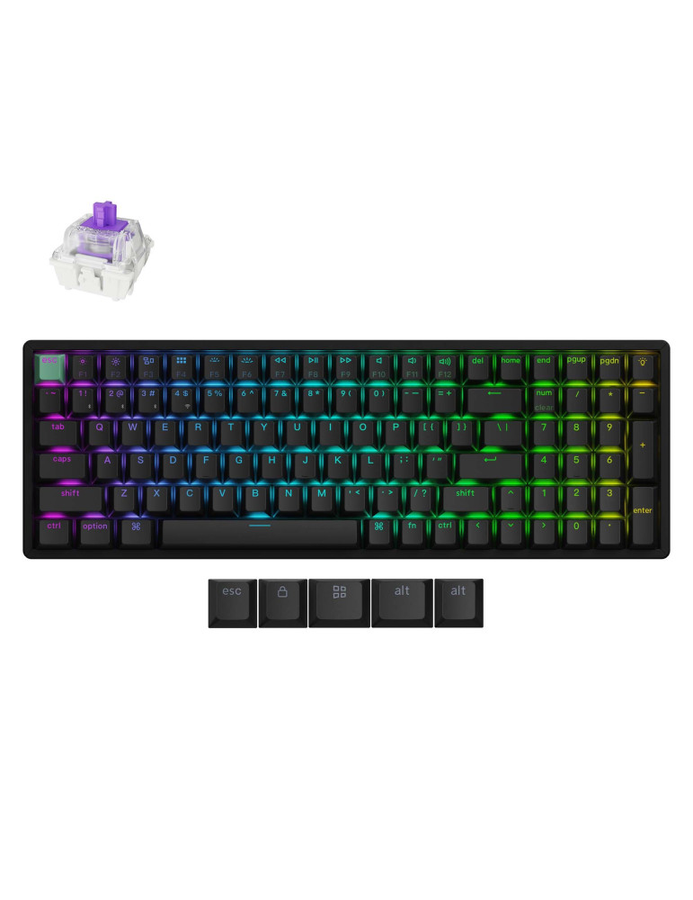 Безжична механична геймърска клавиатура Keychron K4 HE Standard Edition, Full Size - K4H-J1