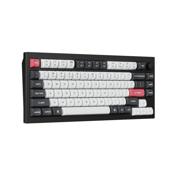 Безжична механична геймърска клавиатура Keychron Q1 HE QMK 75% Carbon Black - Q1H-M1