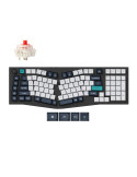 Безжична механична геймърска клавиатура Keychron Q13 Max Carbon Black, Jupiter Red - Q13M-M1