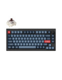 Безжична механична геймърска клавиатура Keychron V1 MAX QMK 75% Carbon Black - V1M-D3
