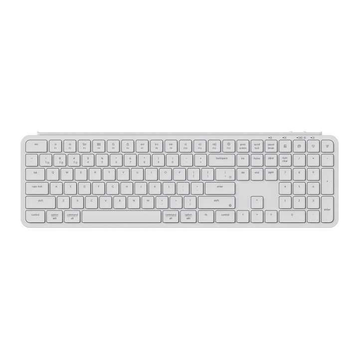 Безжична клавиатура Keychron B6 Pro Ultra-Slim - Ivory White - B6P-K8