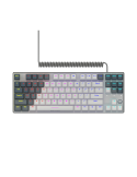 Геймърска механична клавиатура Lorgar Azar 514TKL, Wired RGB, white, EN layout - LRG-GK514TKL-WH-US