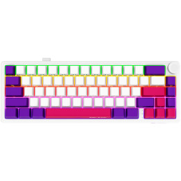 Безжична механична геймърска клавиатура Lorgar KBP70MW, 65% Mechanical Gaming Keyboard Pro, White, EN layout - LRG-KBP70MW-WH-US