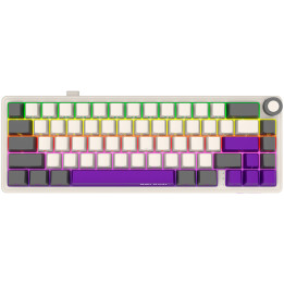Безжична механична геймърска клавиатура Lorgar KBP70MW, 65% Mechanical Gaming Keyboard Pro, Beige, EN layout - LRG-KBP70MW-RT-US