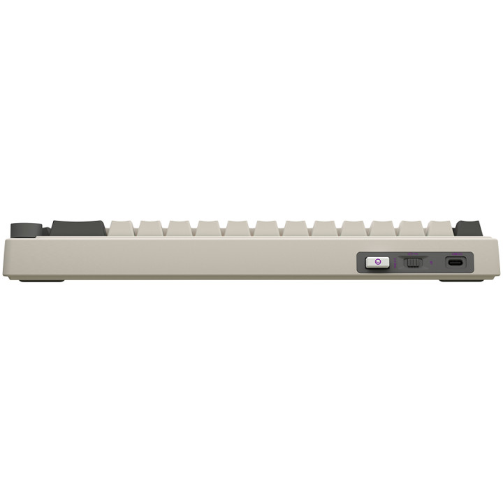 Безжична механична геймърска клавиатура Lorgar KBP70MW, 65% Mechanical Gaming Keyboard Pro, Beige, EN layout - LRG-KBP70MW-RT-US