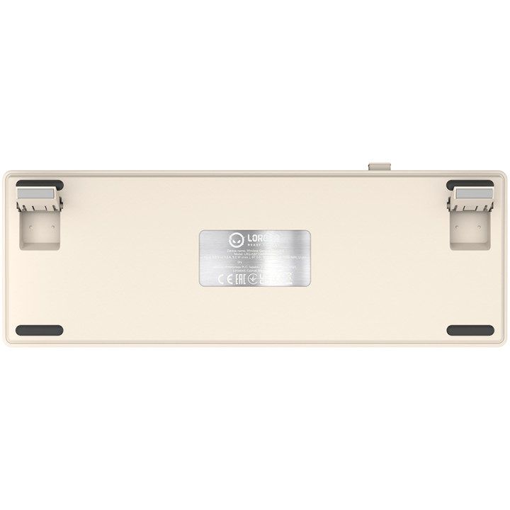 Безжична механична геймърска клавиатура Lorgar KBP70MW, 65% Mechanical Gaming Keyboard Pro, Beige, EN layout - LRG-KBP70MW-RT-US