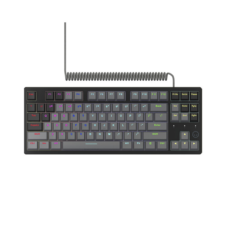 Геймърска механична клавиатура Lorgar Azar 514TKL, RGB, black, EN layout - LRG-GK514TKL-BK-US
