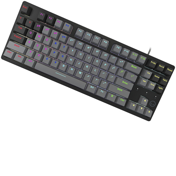 Геймърска механична клавиатура Lorgar Azar 514TKL, RGB, black, EN layout - LRG-GK514TKL-BK-US