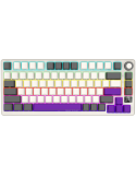 Безжична механична геймърска клавиатура Lorgar KBP7075W, 75% Mechanical Gaming Keyboard Pro, Beige, EN layout - LRG-KBP7075W-RT-US