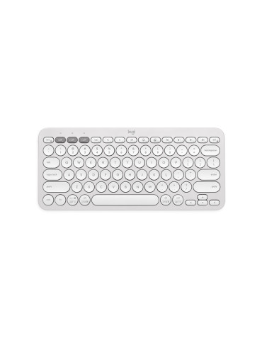 Bluetooth клавиатура Logitech Pebble Keys 2 K380s, TONAL WHITE, US INT'L, BT, INTNL-973, UNIVERSAL - 920-011852