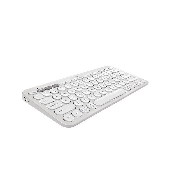 Bluetooth клавиатура Logitech Pebble Keys 2 K380s, TONAL WHITE, US INT'L, BT, INTNL-973, UNIVERSAL - 920-011852