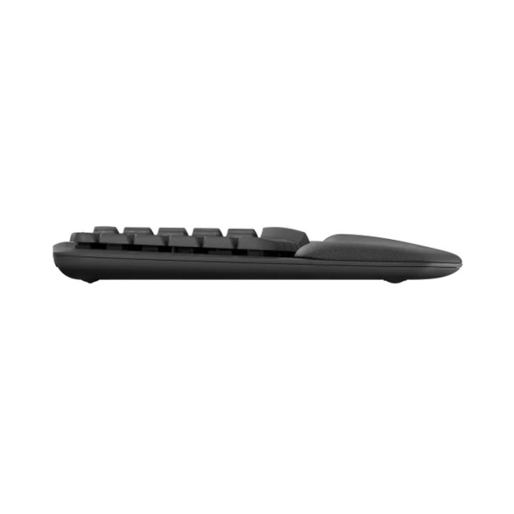 Bluetooth ергономична клавиатура Logitech Wave Keys, GRAPHITE, US INT`L, 2.4GHZ/BT, INTNL-973, UNIVERSAL - 920-012304