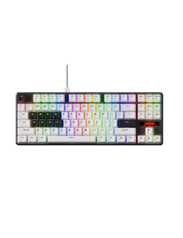 Професионална геймърска механична клавиатура Pulsar PCMK 2 HE TKL ANSI White - 8K, Gateron Magnetic Switches [Linear] - PCMK2HE801W