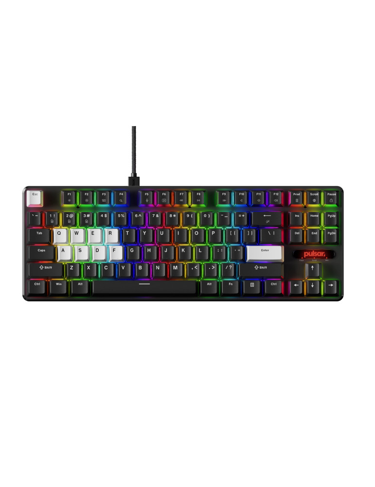 Професионална геймърска механична клавиатура Pulsar PCMK 2 HE TKL ANSI Black - 8K, Gateron Magnetic Switches [Linear] - PCMK2HE801B