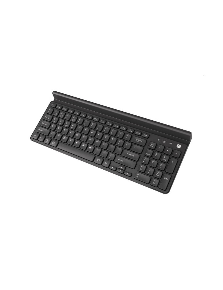 Bluetooth комплект клавиатура и мишка Natec Keyboard Felimare US Layout Wireless Bluetooth   2.4 GHz Slim Pnone/Tablet Holder, Black - NKL-1973