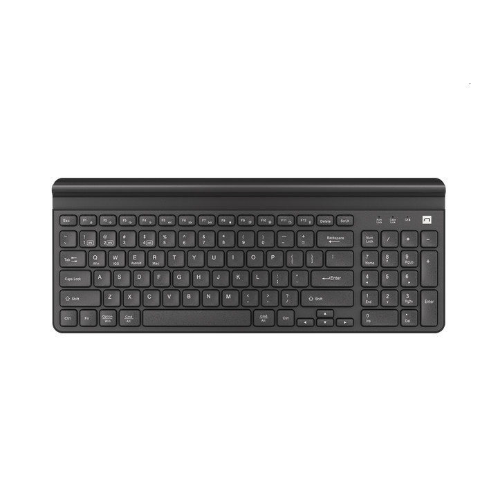 Bluetooth комплект клавиатура и мишка Natec Keyboard Felimare US Layout Wireless Bluetooth   2.4 GHz Slim Pnone/Tablet Holder, Black - NKL-1973