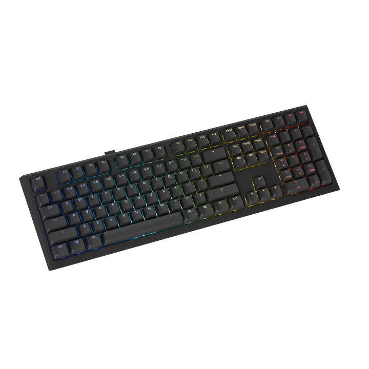 Професионална геймърска механична клавиатура Ducky One X Wireless Black - Ducky AI Switches [Linear], Bluetooth, 2.4 - DKON2408AST3-DAUSPDOECL1AS1