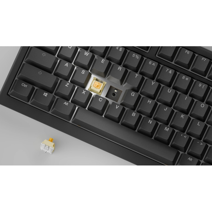 Професионална геймърска механична клавиатура Ducky One X Wireless Black - Ducky AI Switches [Linear], Bluetooth, 2.4 - DKON2408AST3-DAUSPDOECL1AS1