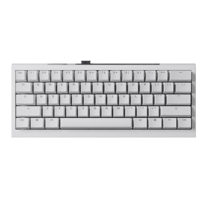 Професионална геймърска механична клавиатура Ducky One X Mini Wireless White - Ducky AI Switches [Linear], Bluetooth - DKON2461AST3-DAUSPDOECL2WW1