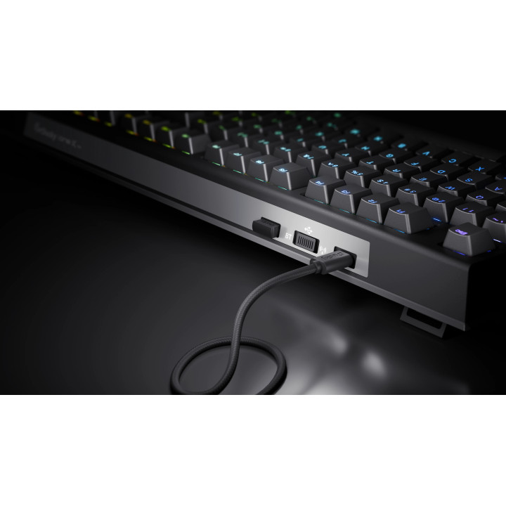 Професионална геймърска механична клавиатура Ducky One X Mini Wireless White - Ducky AI Switches [Linear], Bluetooth - DKON2461AST3-DAUSPDOECL2WW1