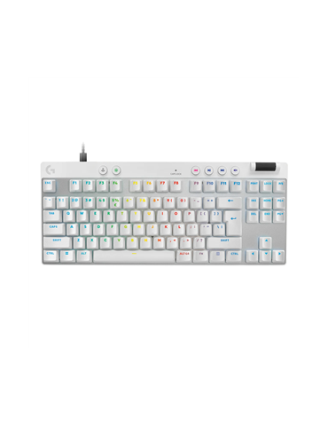 Геймърска механична клавиатура Logitech G Pro X Rapid TKL - White, magnetic-analog switch - 920-013242